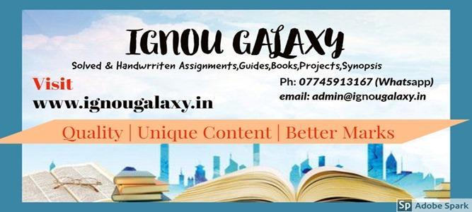 IGNOU Assignment Question Paper